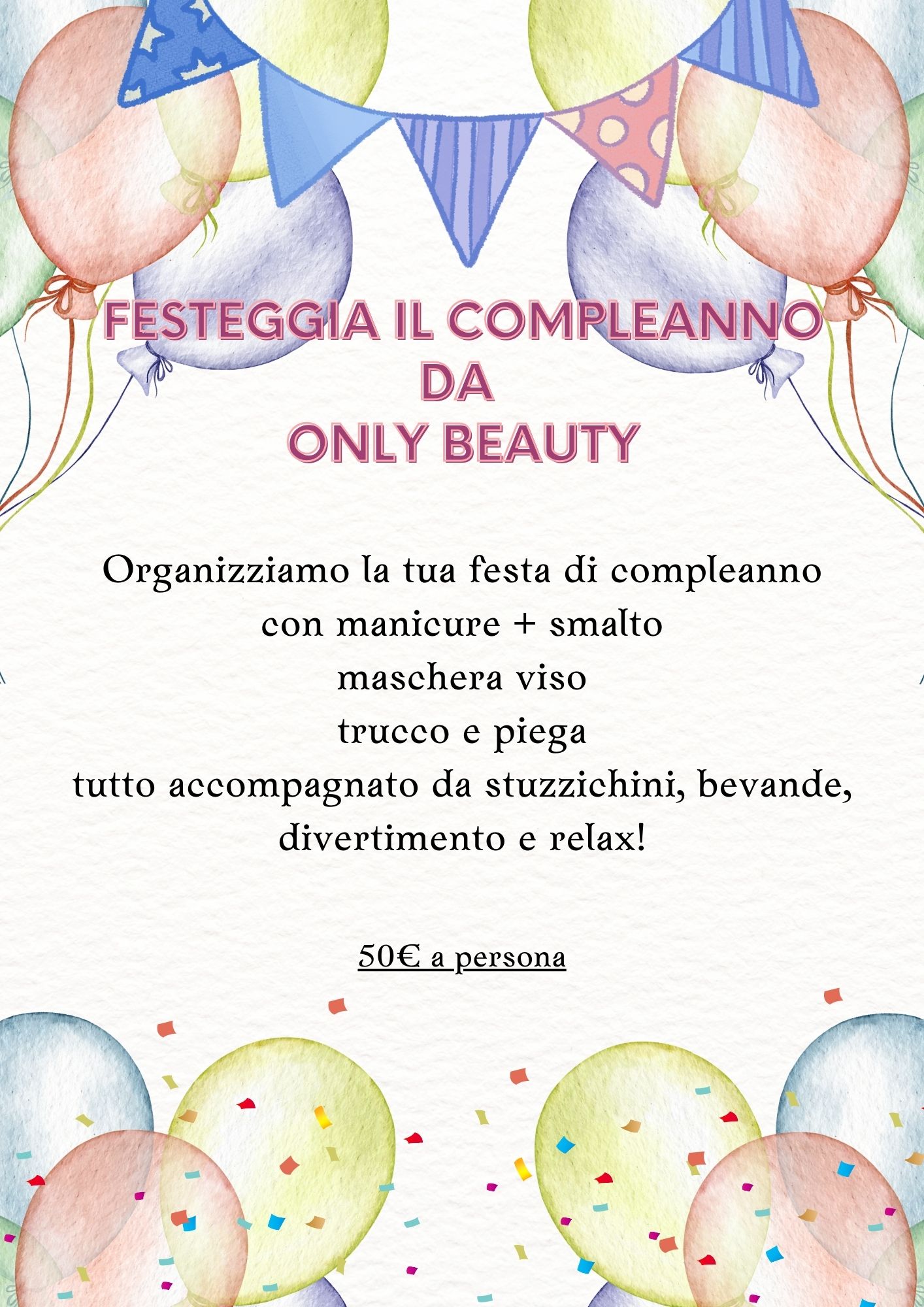 Festeggia il tuo compleanno da noi!