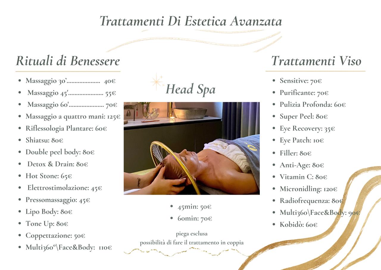 LISTINO ESTETICA AVANZATA